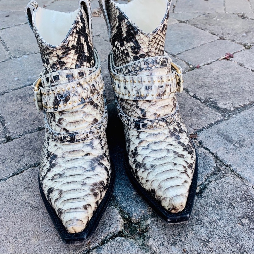 Zimmerman Cowboy Boots - Python Leather - image 7